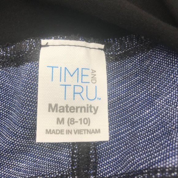 Time And Tru Women's Size Medium 8-10 Maternity Jegging Multicolor Plaid New - Picture 5 of 15